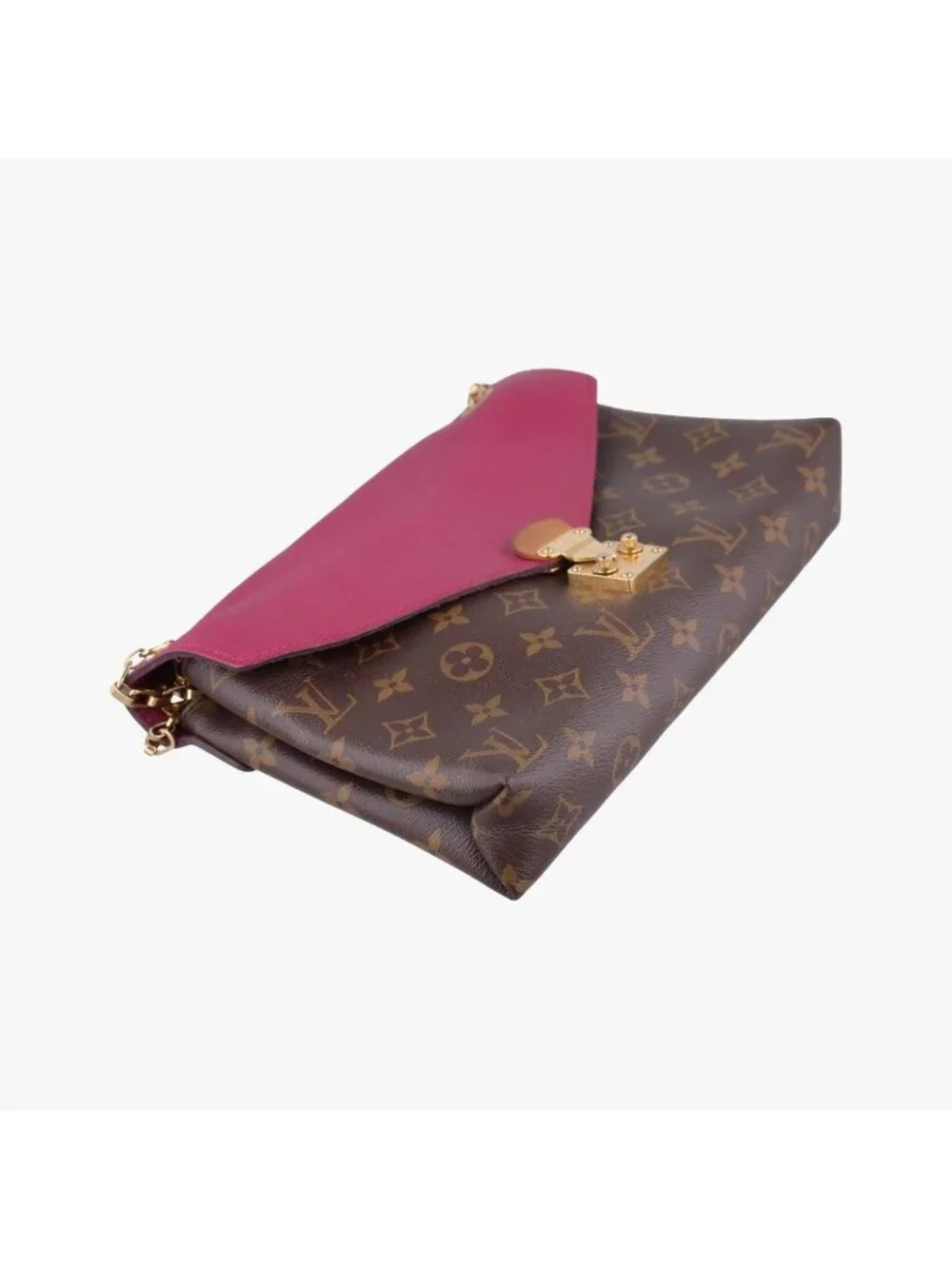 ★SOLD★ Louis Vuitton Pallas Chain Monogram Brown Aurore Canvas Calf Leather - Picture 5 of 15
